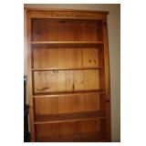 Wooden Shelf 36x12x74H, location upstairs