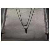 Stamped:14kt/ Italy Chain 3g & Pendant 10kt