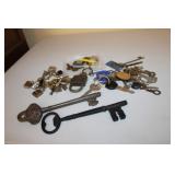 Various Keys & Locks incl Large ones