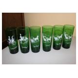 6 Vintage Anchor Hocking Glasses