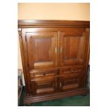 Heavy Wooden Cabinet 55x25x60H excl