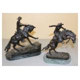 2 Bronze Reproduction of Fred Eric Reminton on