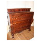 Mahogany? 4 Drawer Dresser 44.5x23x49.5H
