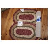 2 Cotton Rugs 20x30 & Runner 24x60 non slip