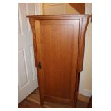 Oak Cabinet with Adjustable Shelves 25x14x50H