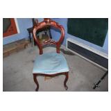 Antique Wooden Chair, upholstery needs attention