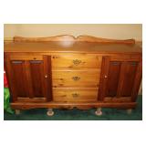 Wooden Cabinet 66x19x38H, upstairs