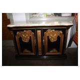 Beautiful Marble Top Sideboard 48 x 16.5 x 31.5H