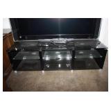 Glass TV Stand 60 x 19.5 x 17.5H