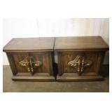 Pair of Side Tables 30 x 17 x 25H
