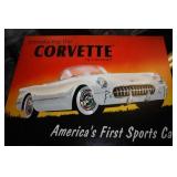 Metal Corvette Sign 12.5 x 16