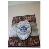 Police Department Metal Sign 12.5 x 16