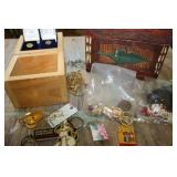 2 Wooden Boxes & Contents