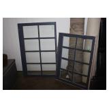2 Window Frames with Glass