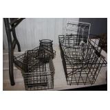 Assorted Metal Wire Baskets