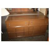 Wooden Dresser & Mirror 54 x 17.5 x 58.5