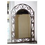 Metal Framed Mirror 22 x 34, Matches Lot 16