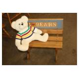 Kids Bear Bench & Teddy Bear