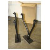 2 Mountable Metal Legs with Wheels
