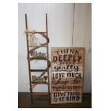 2 Wooden Decorations