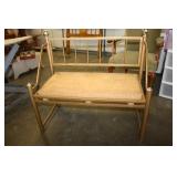 Metal Loveseat Bench 37L
