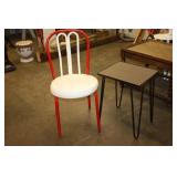 Metal Table & Chair
