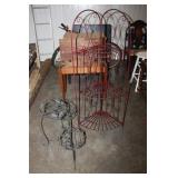 Metal Corner Stand 48H & Metal Plant Stand /Pots