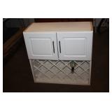 Counter Top Wine Rack with Doors, 30 x 13 x 30H