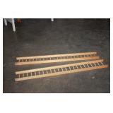2 Wooden Spindles 6 x 48