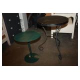 2 Metal Garden Tables
