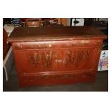 Vintage Wooden Sideboard 48 x 20 x 31H