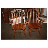 2 Wooden Chairs