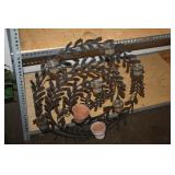 Metal Wall Hanging with Holder 24D