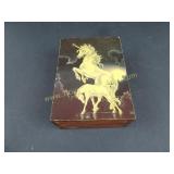 Wooden Unicorn Jewelry Box 7" x 5" x 3"