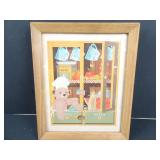 Framed Decorative Kitchen Picture 9" x 11"