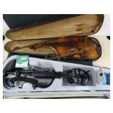 Vintage Violin and Electric Violin Both With