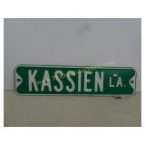 KASSIEN LA. Street Sign