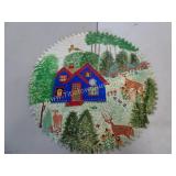 Large 27" Saw Blade Art Hand Painted