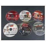 Lot of 6 PS3 Sports Games Smudges on Discs all