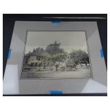 Matted Vintage Print Needs Frame 20" x 16"