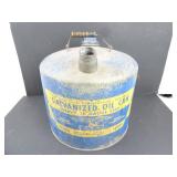 VT Eagle Galvanized Oil Can 12" x 12"