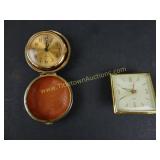 Lot of 2 Small Alarm Clocks Untested
