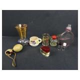 Lot of Assorted Glass, Perfume, and Other Items