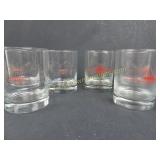 Lot of 6 Shell Gas Station Glasses