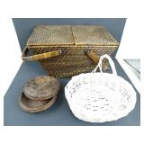 Lot of Wicker Items
