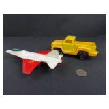 Tonka Pickup Truck, and Tootsie Toy Jet