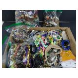 Large Flat of Assorted Costume Jewelry, Watches,