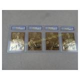 Lot of 4 Brett Favre Certified Cards -