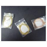 Lot of 3 Necklaces Rose Gold and Gold Plated 17"
