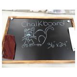 Chalkboard 36" x 24" With Chalk and Rag